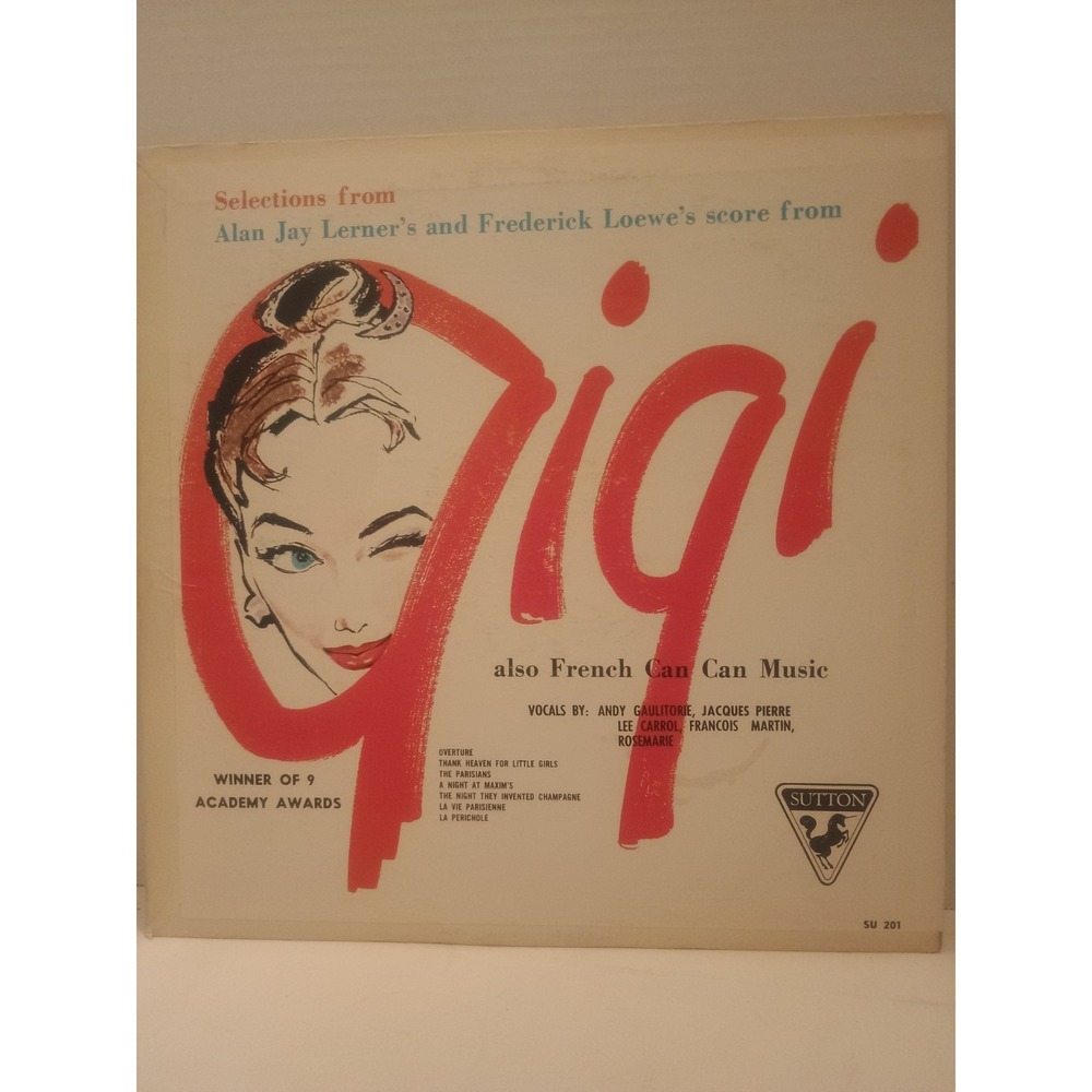 GIGI ORIGINAL CAST SOUND TRACK CARON CHEVALIER JOURDAN LP EX MGM E3641ST 1958